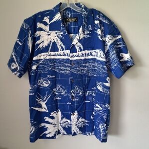 Favant Vintage Hawaiian Button up Shirt 100% Cotton Large